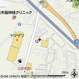 山形県米沢市中田町（道ノ上三）周辺の地図