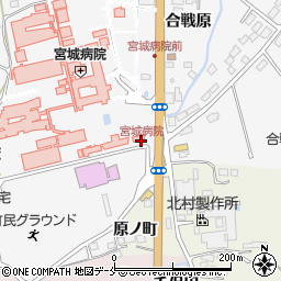宮城病院周辺の地図