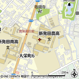 新潟県立新発田農業高等学校　物理準備室周辺の地図