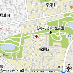 松園会館周辺の地図