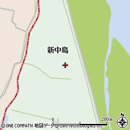 宮城県角田市枝野新中島周辺の地図