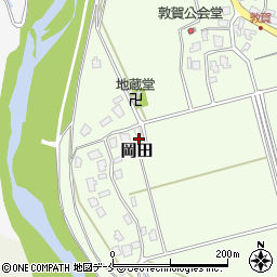 新潟県新発田市岡田206周辺の地図