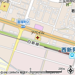 アベイル西新発田店周辺の地図