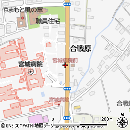 宮城病院前周辺の地図