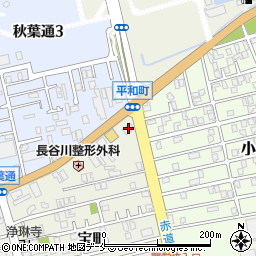 ローソン新潟宝町店周辺の地図