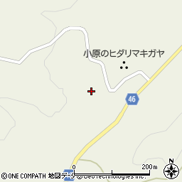 宮城県白石市小原湯沢湯元周辺の地図