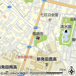 敬親寺周辺の地図