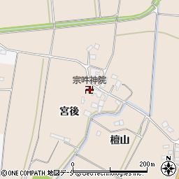 宗吽神院周辺の地図