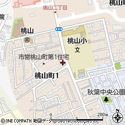 桃山集会所周辺の地図