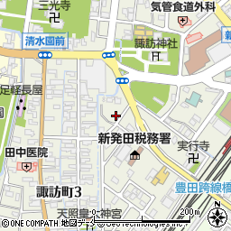 新潟県新発田市諏訪町周辺の地図