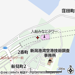 新潟県新潟市中央区海辺町（２番町）周辺の地図
