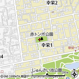 新潟県新潟市東区幸栄1丁目9周辺の地図