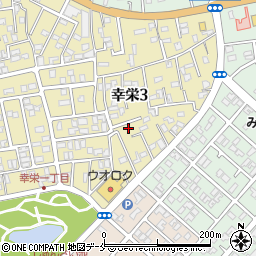 新潟県新潟市東区幸栄3丁目13周辺の地図