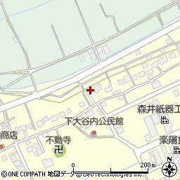 新潟県新潟市北区下大谷内248周辺の地図