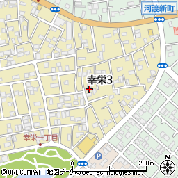 新潟県新潟市東区幸栄3丁目13-4周辺の地図