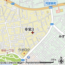 新潟県新潟市東区幸栄3丁目13-24周辺の地図