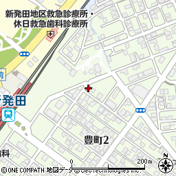 新発田豊町簡易郵便局周辺の地図