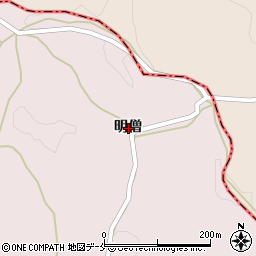 宮城県伊具郡丸森町大張川張明僧周辺の地図