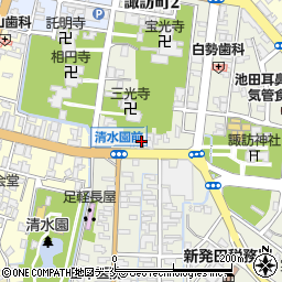 新発田諏訪町郵便局周辺の地図