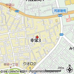新潟県新潟市東区幸栄3丁目13-16周辺の地図