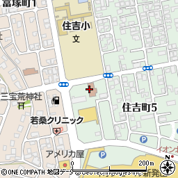 新発田市教育施設児童センター　住吉児童クラブ周辺の地図