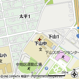 新潟市立下山中学校周辺の地図