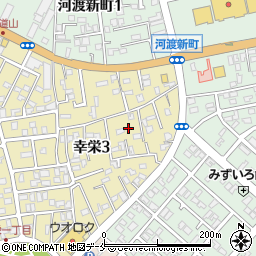 新潟県新潟市東区幸栄3丁目周辺の地図