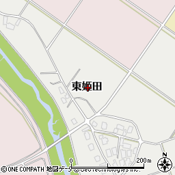 新潟県新発田市東姫田周辺の地図