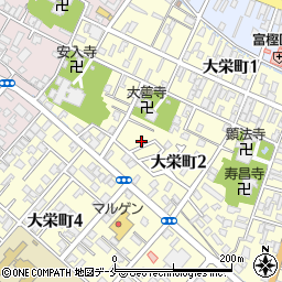 新潟県新発田市大栄町2丁目周辺の地図