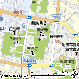 新潟県新発田市諏訪町2丁目周辺の地図