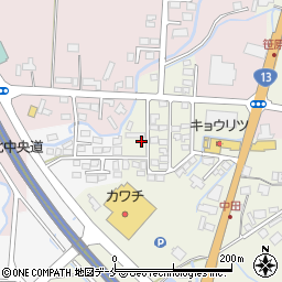 山形県米沢市中田町2130-3周辺の地図