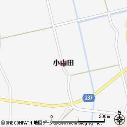 山形県米沢市広幡町小山田周辺の地図