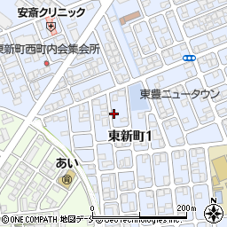 〒957-0015 新潟県新発田市東新町の地図