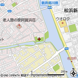 三軒屋公園周辺の地図