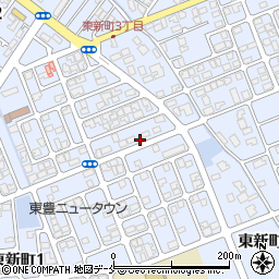新潟県新発田市東新町周辺の地図