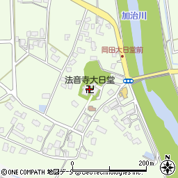 法音寺大日堂周辺の地図