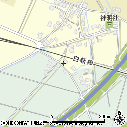 新潟県新発田市上中沢287-4周辺の地図