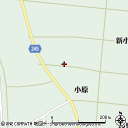 宮城県角田市枝野西小原周辺の地図