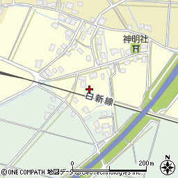 新潟県新発田市上中沢286-1周辺の地図
