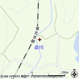 宮城県白石市斎川（入道前）周辺の地図