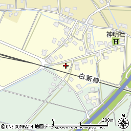 新潟県新発田市上中沢293周辺の地図