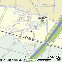 新潟県新発田市上中沢299周辺の地図
