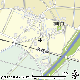 新潟県新発田市上中沢296周辺の地図