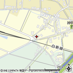 新潟県新発田市上中沢319周辺の地図