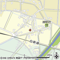 新潟県新発田市上中沢312周辺の地図