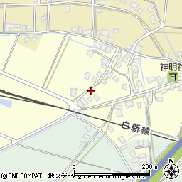 新潟県新発田市上中沢317周辺の地図