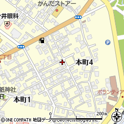 新潟県新発田市本町周辺の地図