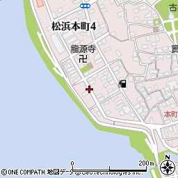 新潟県新潟市北区松浜本町周辺の地図