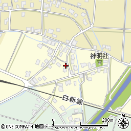 新潟県新発田市上中沢311周辺の地図