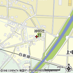新潟県新発田市上中沢230周辺の地図
